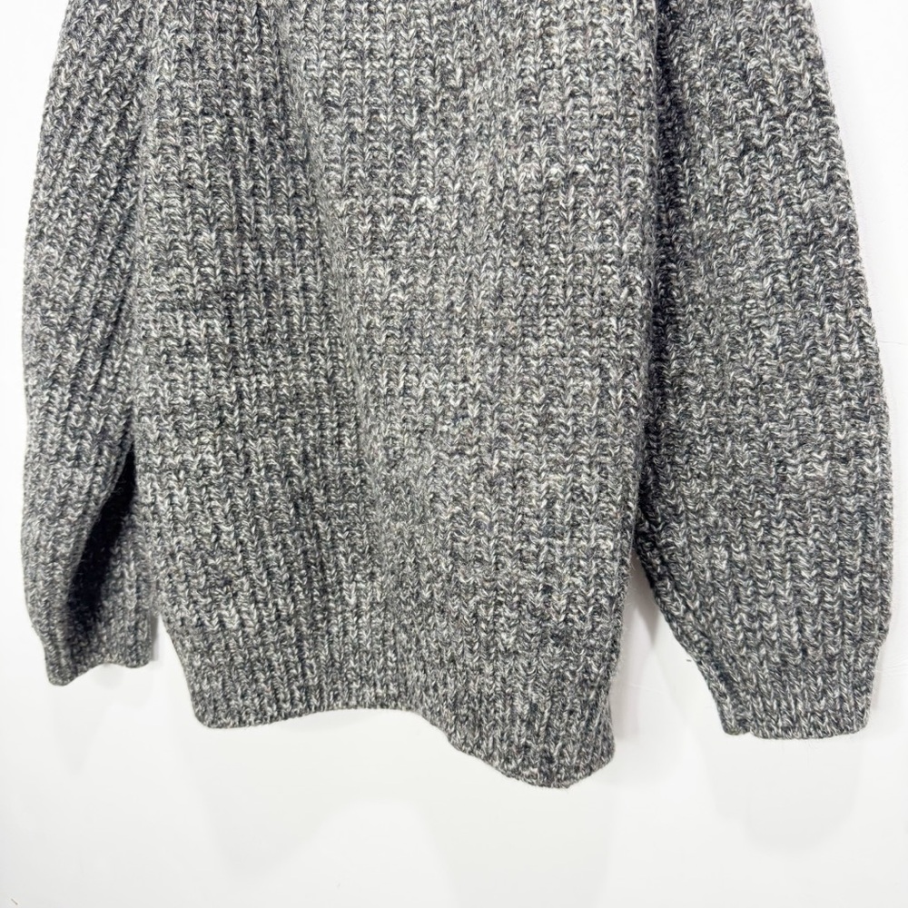 Vintage Dartmoor Jumpers Chunky Knit Gray 100% Wool Sweater Size XL - Picture 3 of 13